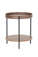 Round Wooden 2-Layer End Table | OROA Modern Savoy | Oroatrade.com