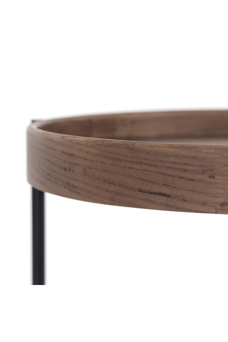 Round Wooden 2-Layer End Table | OROA Modern Savoy | Oroatrade.com