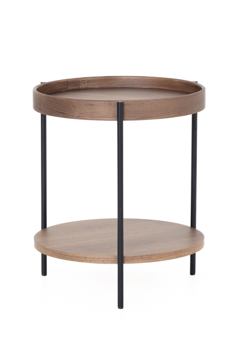 Round Wooden 2-Layer End Table | OROA Modern Savoy | Oroatrade.com