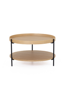 Round Wooden 2-Layer Coffee Table M | OROA Modern Savoy | Oroatrade.com