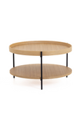 Round Wooden 2-Layer Coffee Table M | OROA Modern Savoy | Oroatrade.com