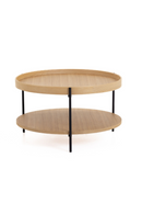 Round Wooden 2-Layer Coffee Table M | OROA Modern Savoy | Oroatrade.com