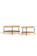 Round Wooden 2-Layer Coffee Table M | OROA Modern Savoy | Oroatrade.com