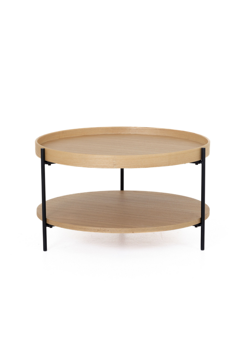 Round Wooden 2-Layer Coffee Table M | OROA Modern Savoy | Oroatrade.com