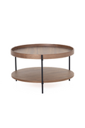 Round Wooden 2-Layer Coffee Table M | OROA Modern Savoy | Oroatrade.com