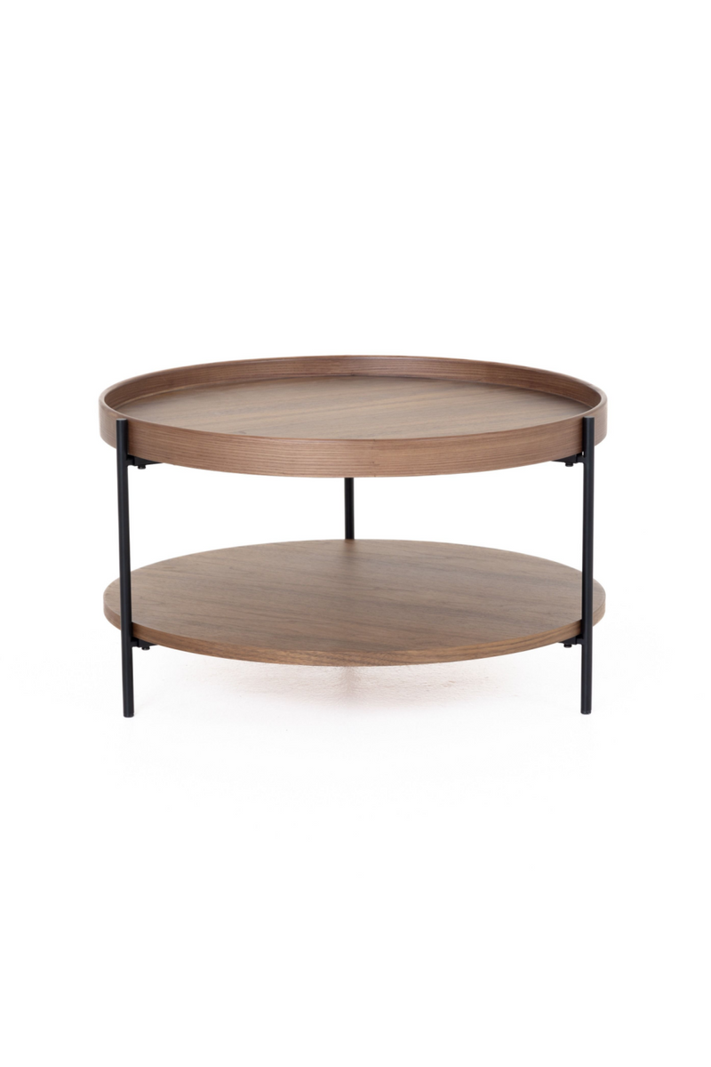Round Wooden 2-Layer Coffee Table M | OROA Modern Savoy | Oroatrade.com