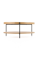 Round Wooden 2-Shelf Coffee Table | OROA Modern Savoy | Oroatrade.com