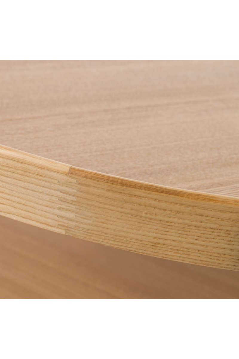 Round Wooden 2-Shelf Coffee Table | OROA Modern Savoy | Oroatrade.com