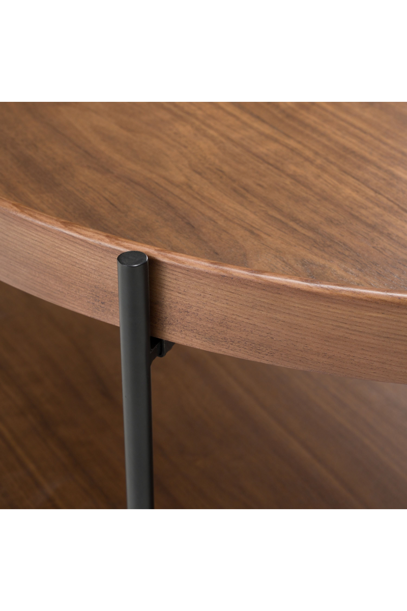 Round Wooden 2-Shelf Coffee Table | OROA Modern Savoy | Oroatrade.com