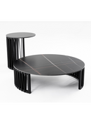 Round Black Ceramic Coffee Tables (2) | OROA Modern Larimer | Oroatrade.com