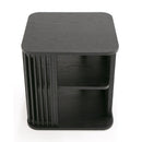 Slatted Black Ash End Table | OROA Modern Thayne