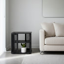 Slatted Black Ash End Table | OROA Modern Thayne