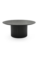 Black Ash Round Coffee Table | OROA Modern Rawlins | Oroatrade.com