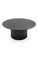 Black Ash Round Coffee Table | OROA Modern Rawlins | Oroatrade.com