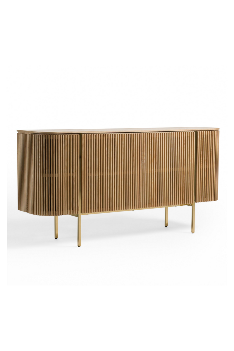 Slatted Natural Ash Sideboard | OROA Modern Sandy | Oroatrade.com