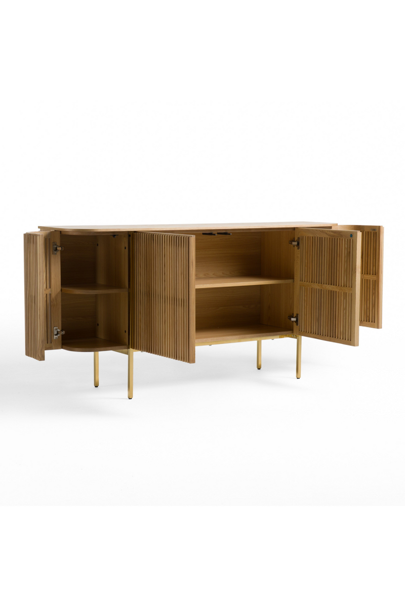 Slatted Natural Ash Sideboard | OROA Modern Sandy | Oroatrade.com