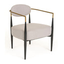 Gold-Armed Accent Chair | OROA Modern Liberty