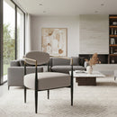 Gold-Armed Accent Chair | OROA Modern Liberty