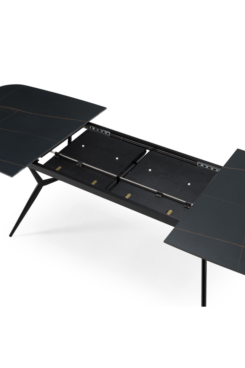 Black Ceramic Extendable Dining Table | OROA Modern Suzie | Oroatrade.com