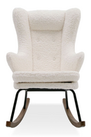 White Sherpa Rocking Chair | OROA Modern Colfax