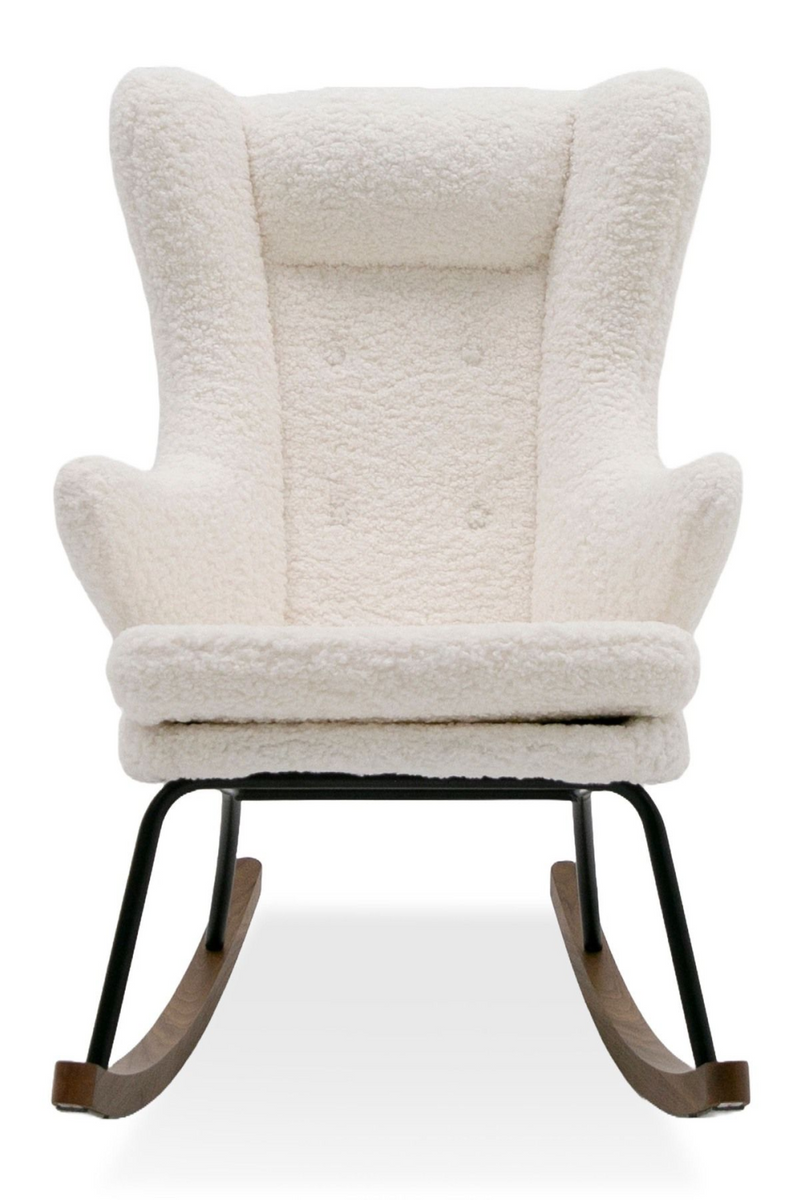 White Sherpa Rocking Chair | OROA Modern Colfax | Oroatrade.com