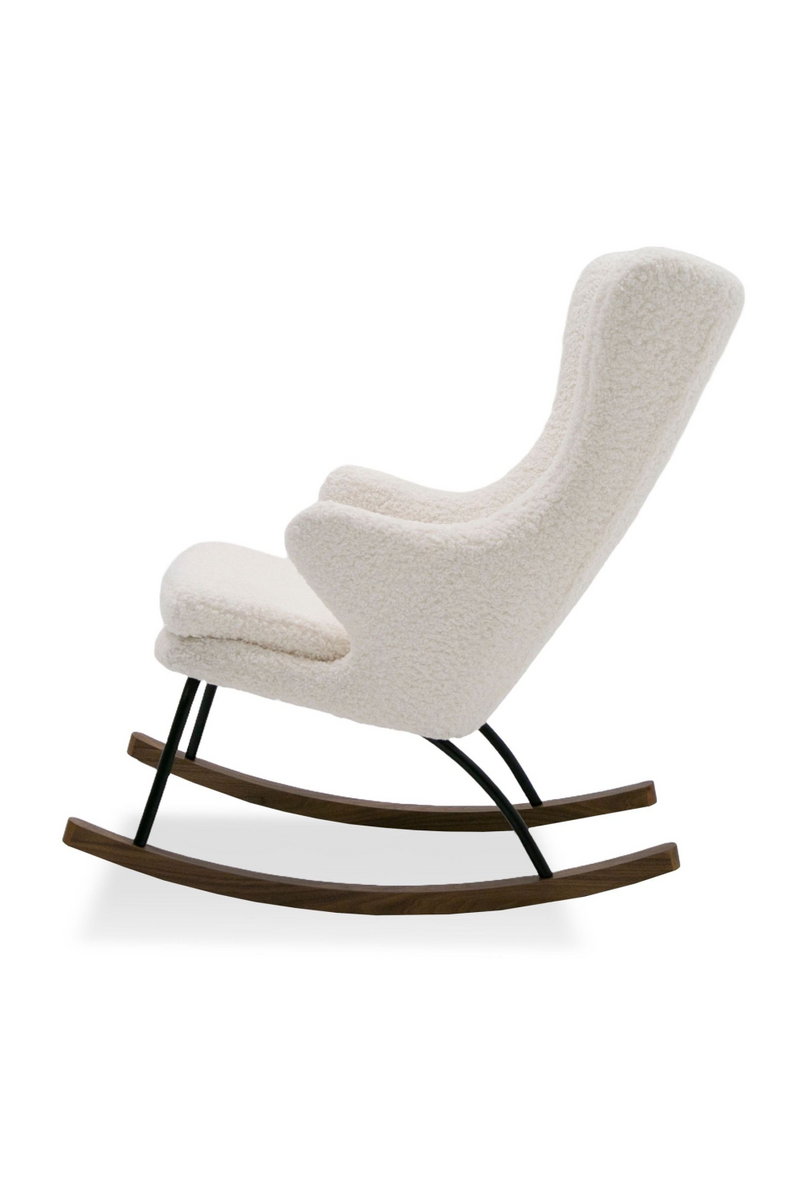 White Sherpa Rocking Chair | OROA Modern Colfax | Oroatrade.com