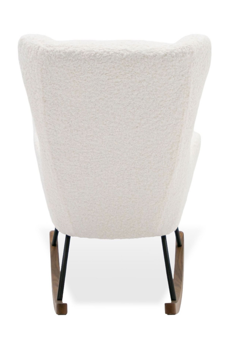 White Sherpa Rocking Chair | OROA Modern Colfax | Oroatrade.com
