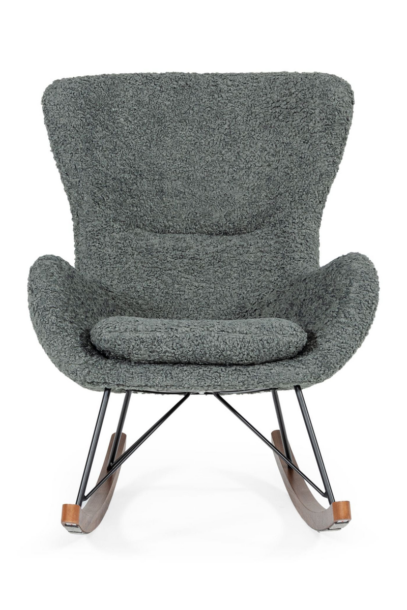 Gray Upholstered Rocking Chair | OROA Modern Ikard | Oroatrade.com