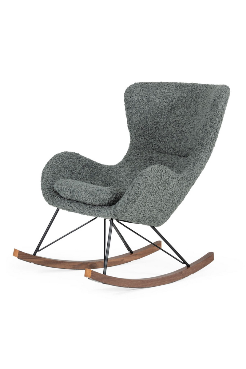 Gray Upholstered Rocking Chair | OROA Modern Ikard | Oroatrade.com