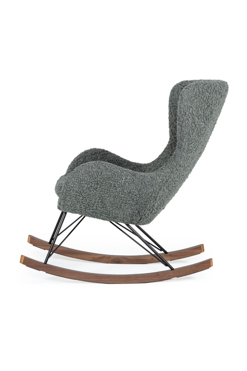 Gray Upholstered Rocking Chair | OROA Modern Ikard | Oroatrade.com