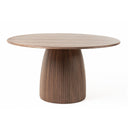 Round Walnut Veneer Dining Table | OROA Modern Sheridan