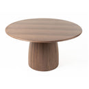 Round Walnut Veneer Dining Table | OROA Modern Sheridan