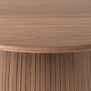 Round Walnut Veneer Dining Table | OROA Modern Sheridan