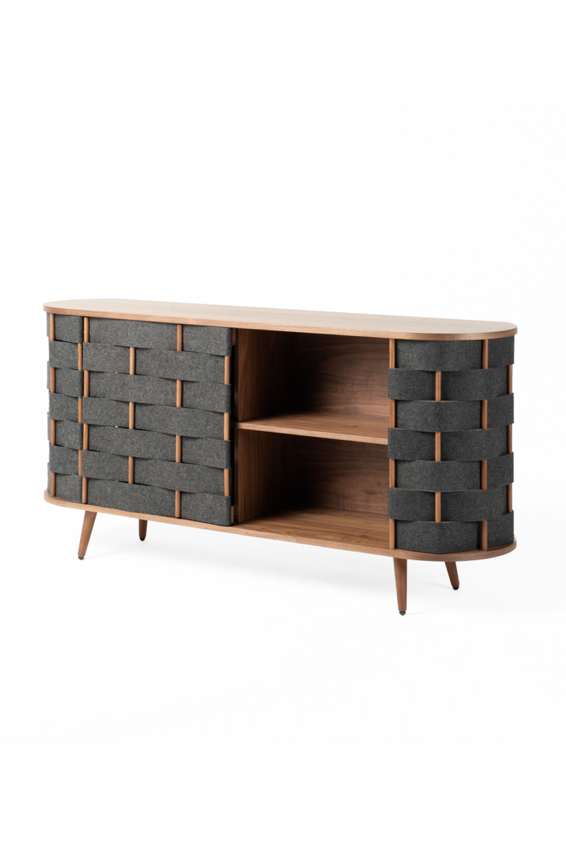 Gray Woven Fabric Sideboard | OROA Modern Sheridan | Oroatrade.com