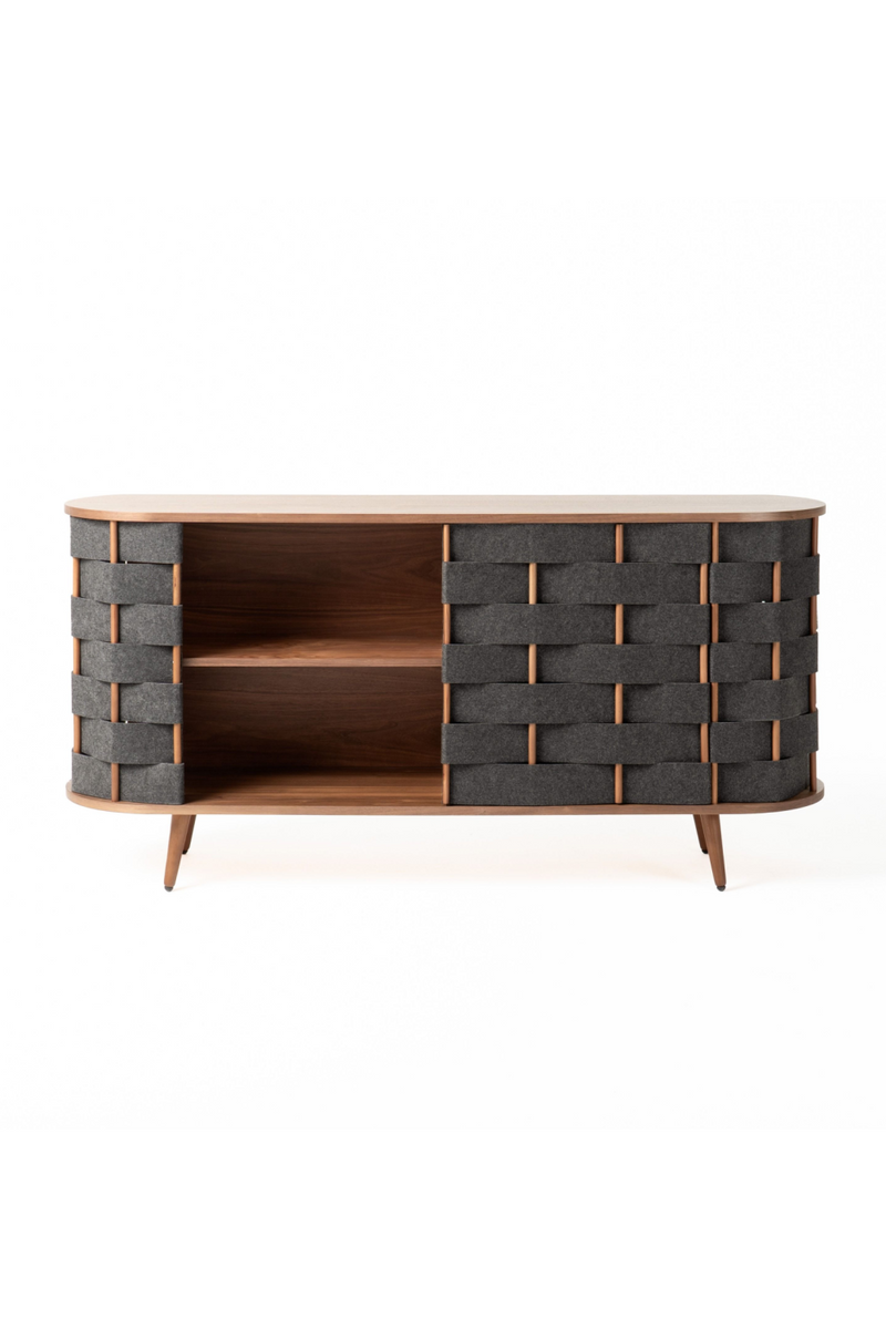 Gray Woven Fabric Sideboard | OROA Modern Sheridan | Oroatrade.com