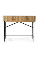 Varnished Mango Wood Vanity Table | OROA Modern Cambridge | Oroatrade.com
