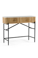 Varnished Mango Wood Vanity Table | OROA Modern Cambridge | Oroatrade.com
