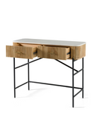Varnished Mango Wood Vanity Table | OROA Modern Cambridge | Oroatrade.com