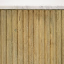 Fluted Mango Wood End Table | OROA Modern Cambridge