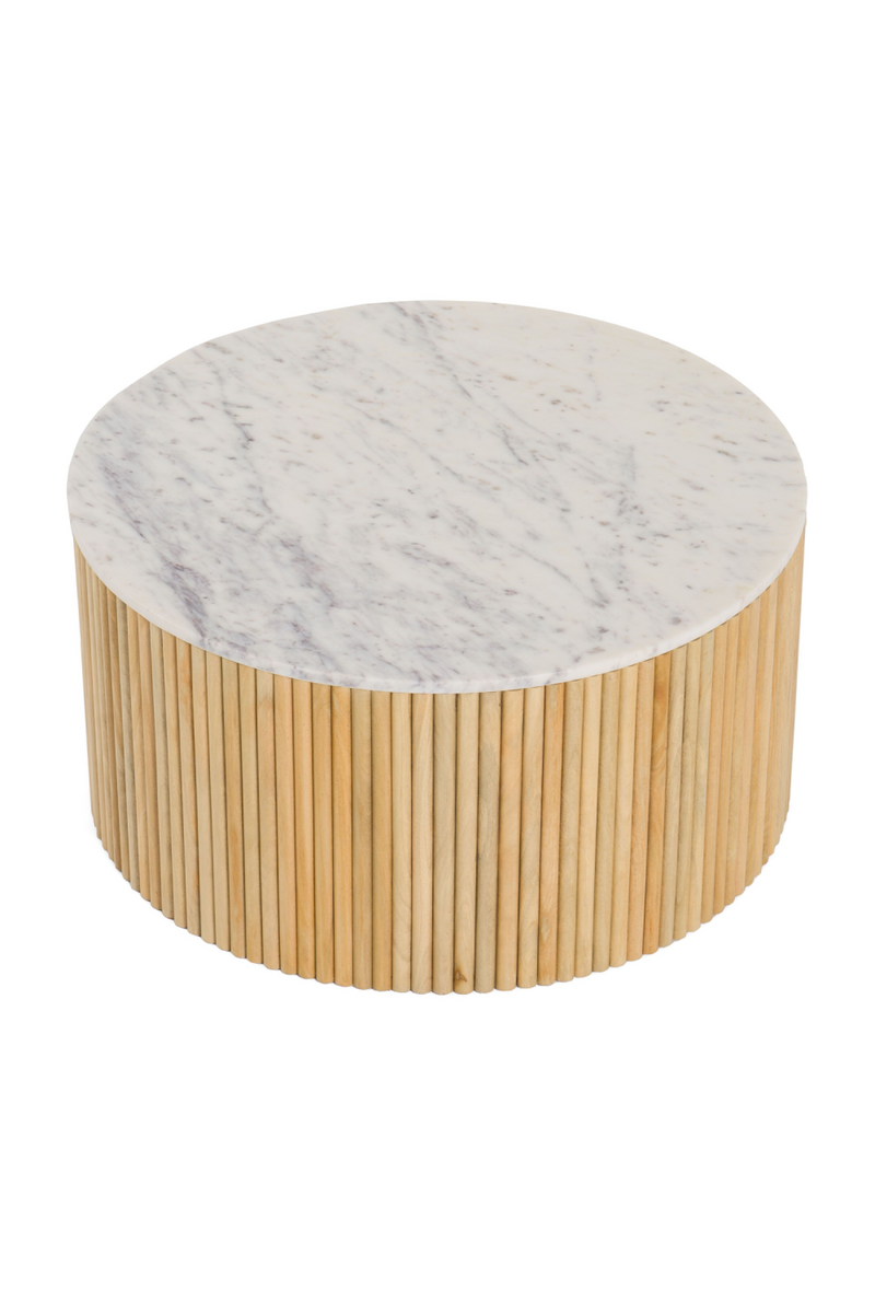 Mango Wood Base Coffee Table | OROA Modern Cambridge