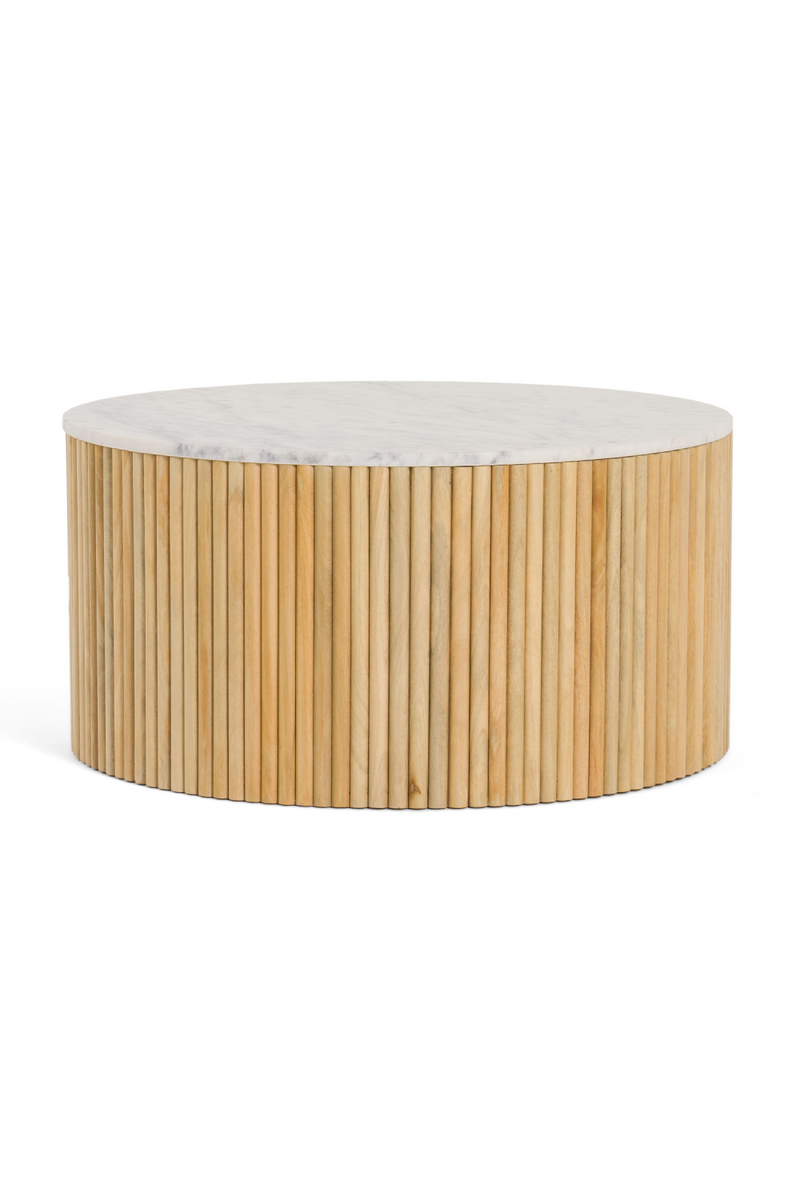 Mango Wood Base Coffee Table | OROA Modern Cambridge