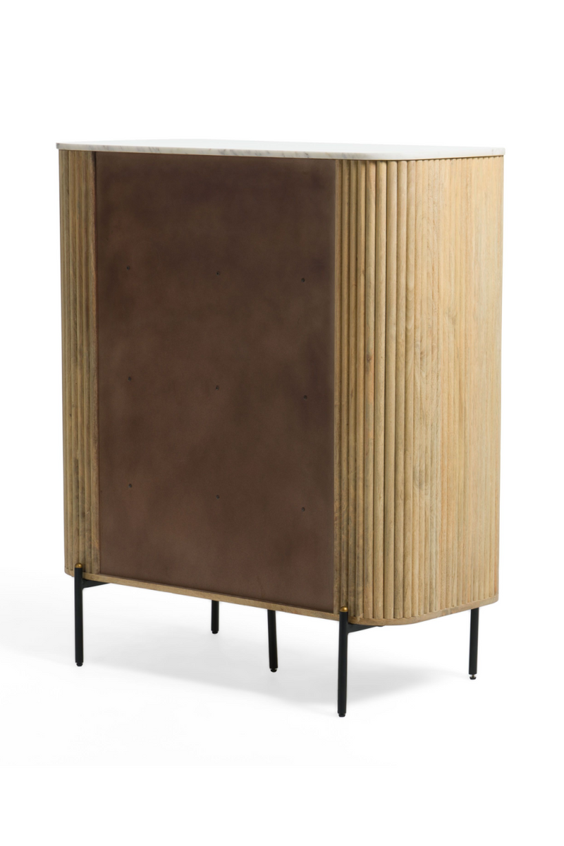 Mango Wood 2-Door Tall Sideboard | OROA Modern Cambridge | Oroatrade.com