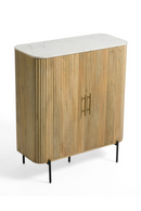 Mango Wood 2-Door Tall Sideboard | OROA Modern Cambridge | Oroatrade.com