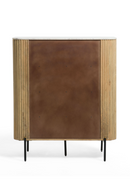 Mango Wood 2-Door Tall Sideboard | OROA Modern Cambridge | Oroatrade.com