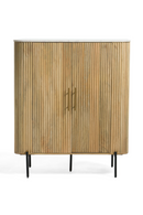 Mango Wood 2-Door Tall Sideboard | OROA Modern Cambridge | Oroatrade.com