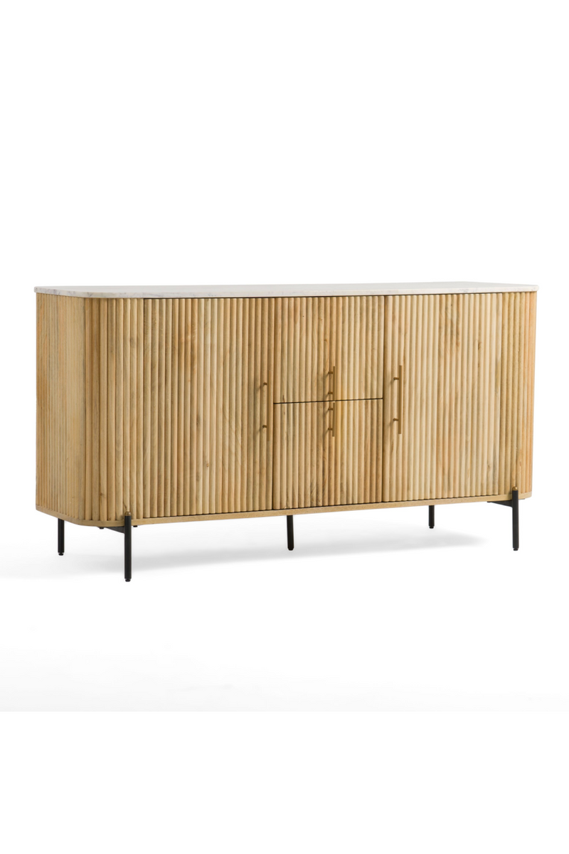 Fluted Mango Wood Sideboard | OROA Modern Cambridge | Oroatrade.com