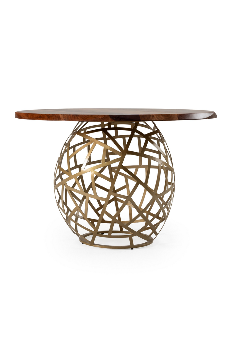 Round Solid Acacia Dining Table | OROA Modern Taylor | Oroatrade.com