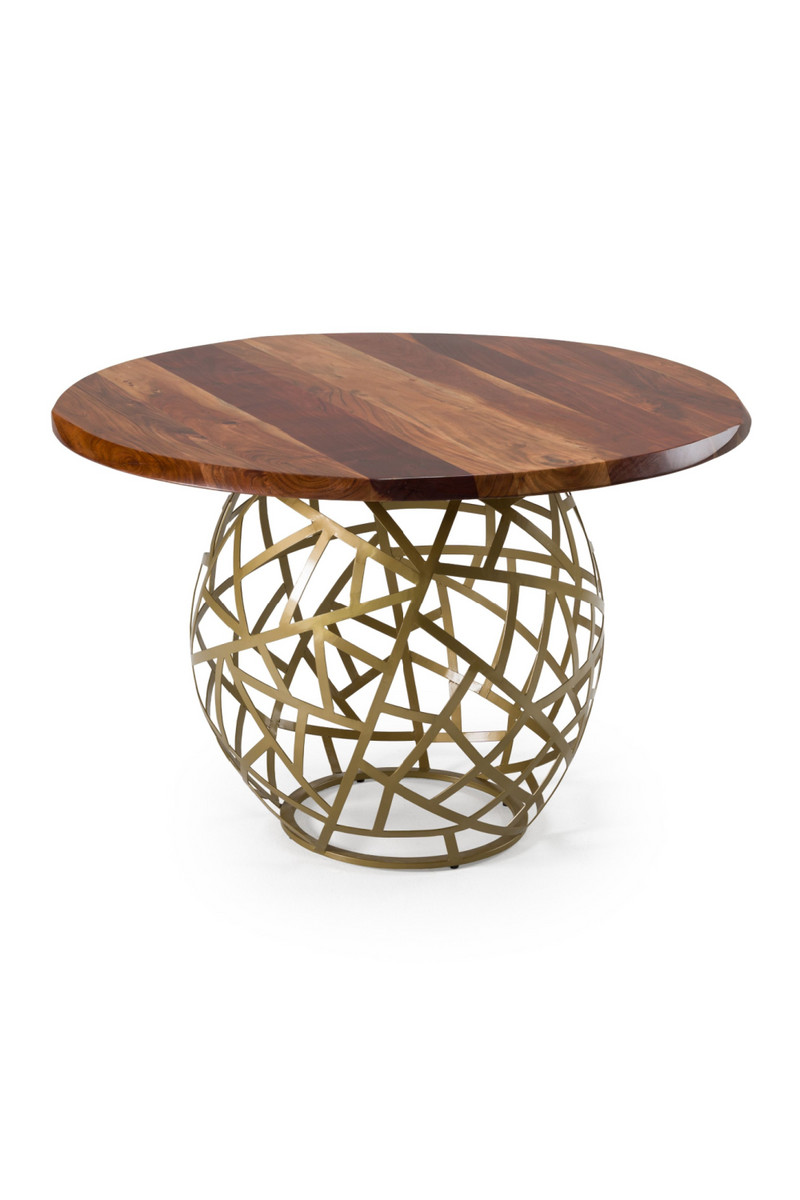 Round Solid Acacia Dining Table | OROA Modern Taylor | Oroatrade.com
