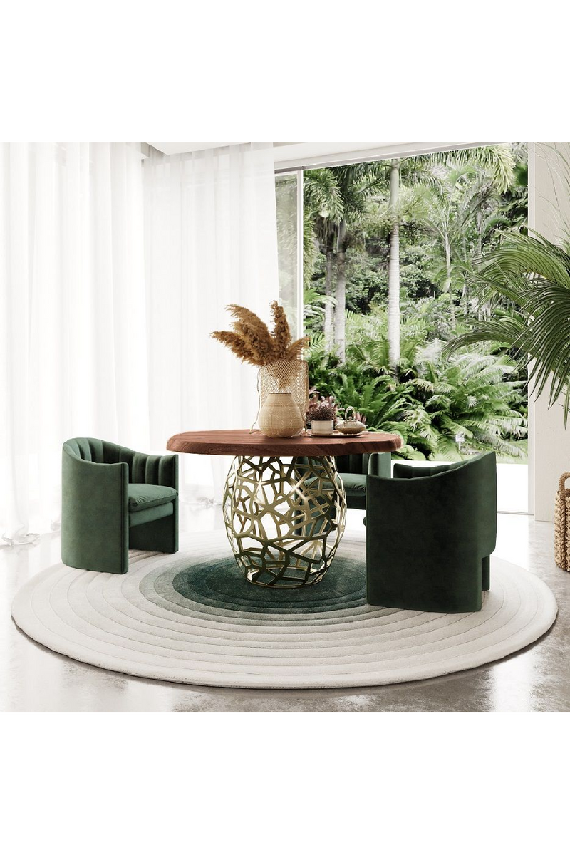 Round Solid Acacia Dining Table | OROA Modern Taylor | Oroatrade.com