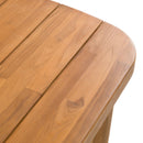 Outdoor Natural Teak Dining Table | OROA Modern Kamari
